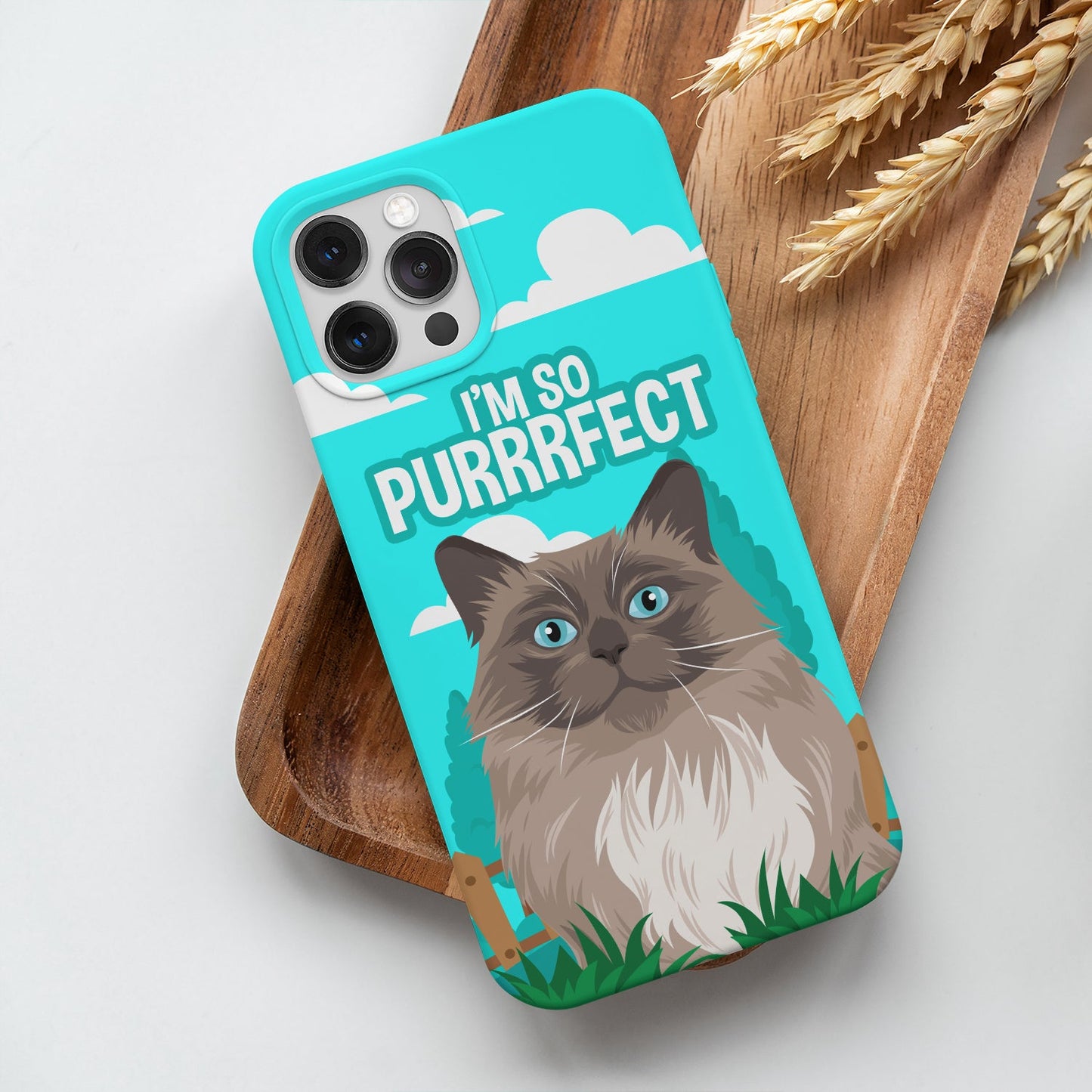 Purrfect Phone case Personalized, Gift for Her, Gift for Him, Valentines, Handmade