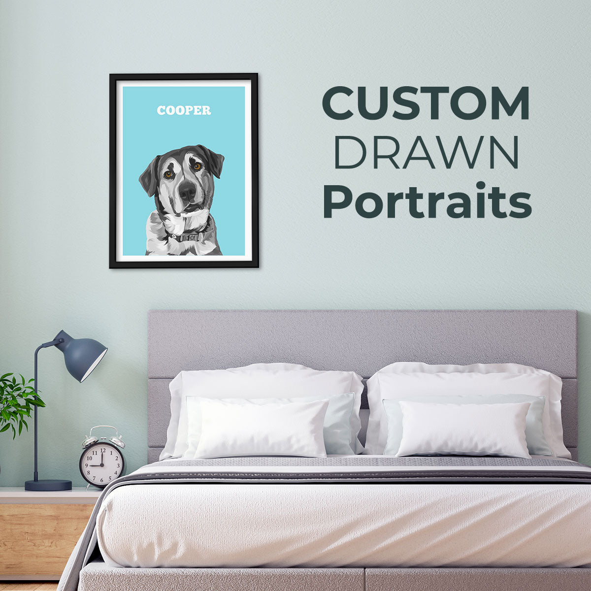 Custom Dog Portraits, Gift for Her, Gift for Him, Handmade