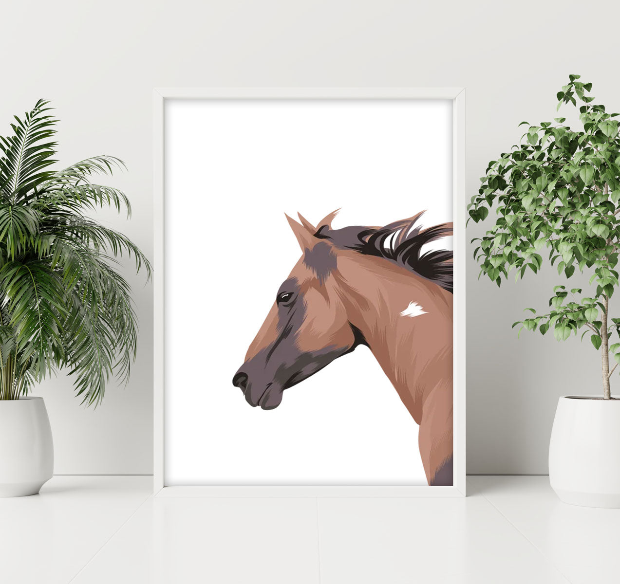 Custom Horse Illustration Portrait, Gift for Her, Gift for Him, Handmade