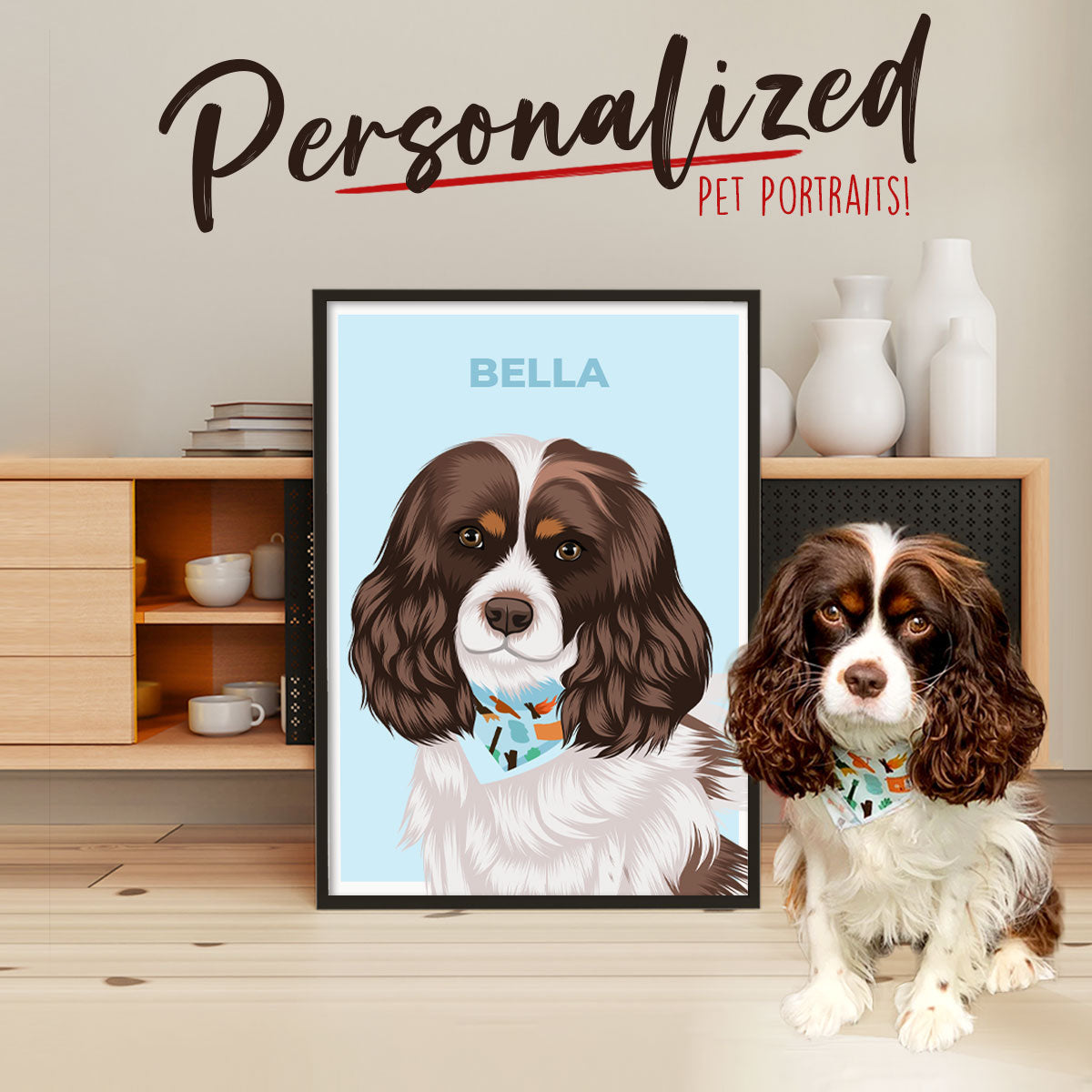 Custom Dog Portraits, Gift for Her, Gift for Him, Handmade