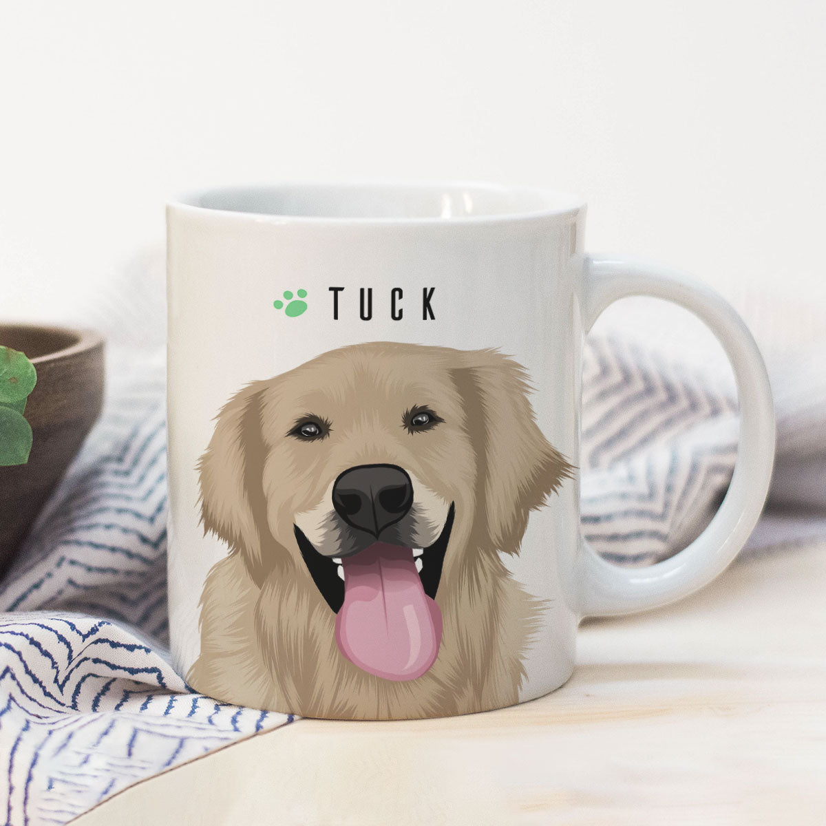 Pet Portrait Mug Personalized, Gift for Her, Gift for Him, Valentines, Handmade