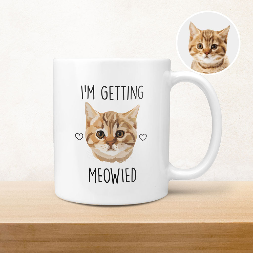 Custom Cat Wedding Mug, Gift for Her, Gift for Him, Handmade