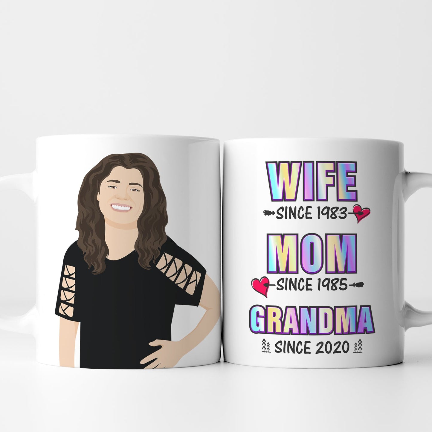 Personalized Mom Mug, Gift for Her, Handmade