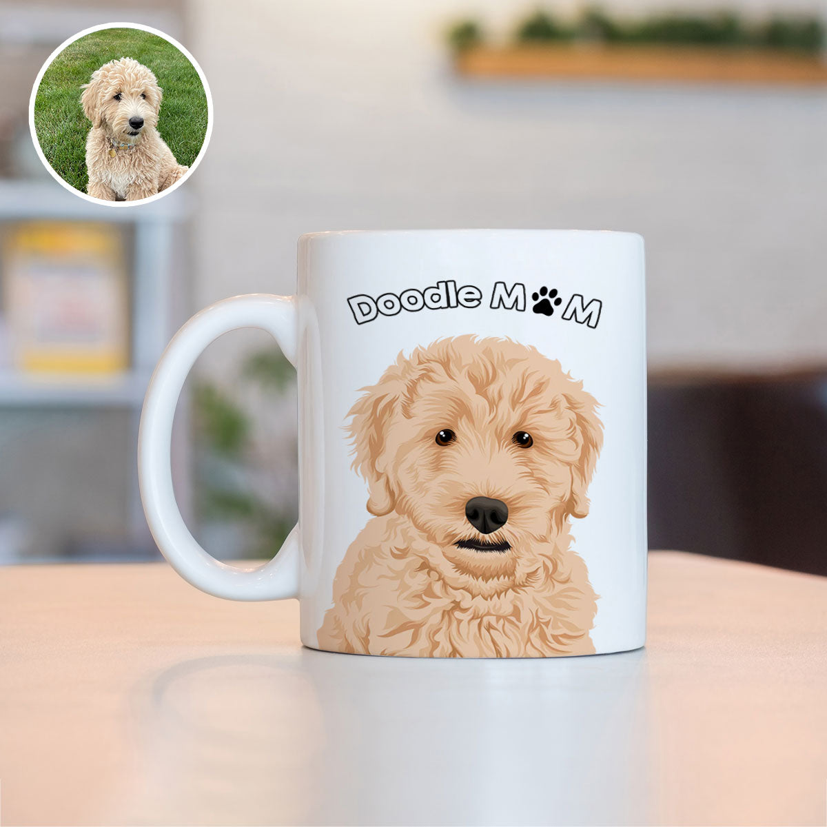 Custom Doodle Mom Mug, Gift for Her, Gift for Him, Valentines, Handmade