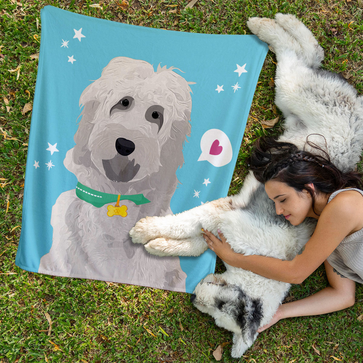 Custom Pet Blanket - Photo Drawing, Gift for Her, Gift for Him, Valentines, Handmade