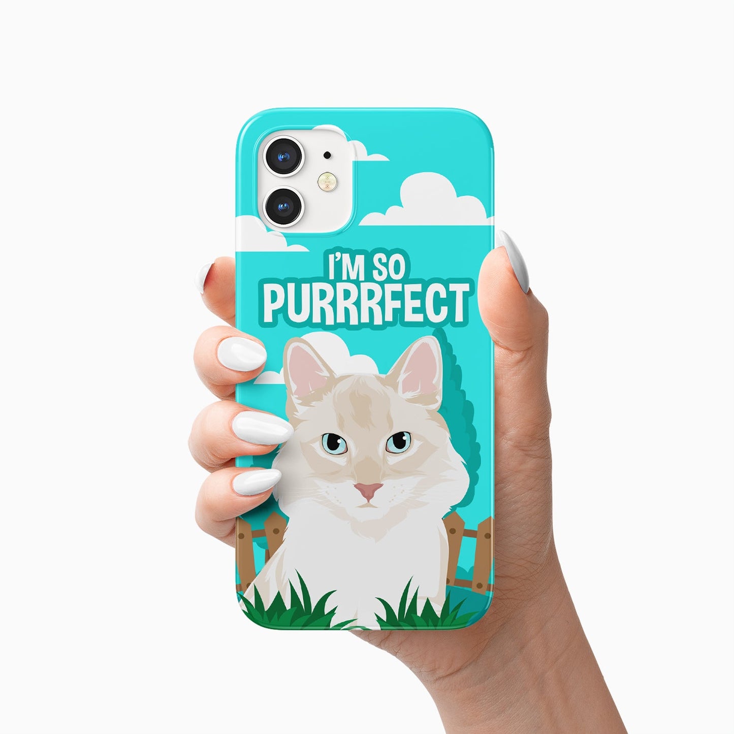 Purrfect Phone case Personalized, Gift for Her, Gift for Him, Valentines, Handmade