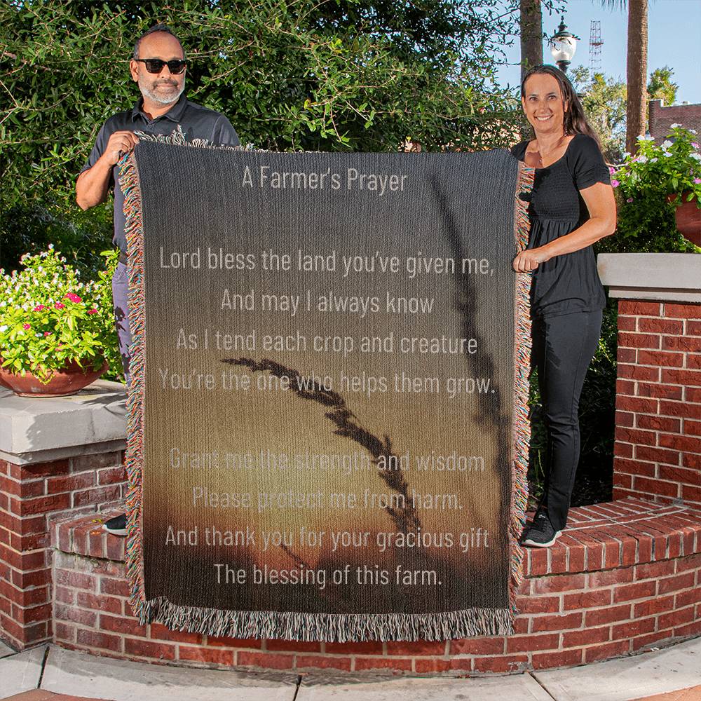 Farmer's Prayer Heirloom Woven Blanket