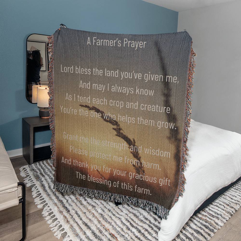 Farmer's Prayer Heirloom Woven Blanket