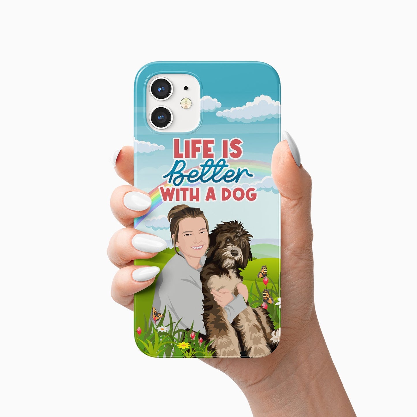 Life is Better with a Dog Phone Case Personalized, Gift for Her, Gift for Him, Valentines, Handmade