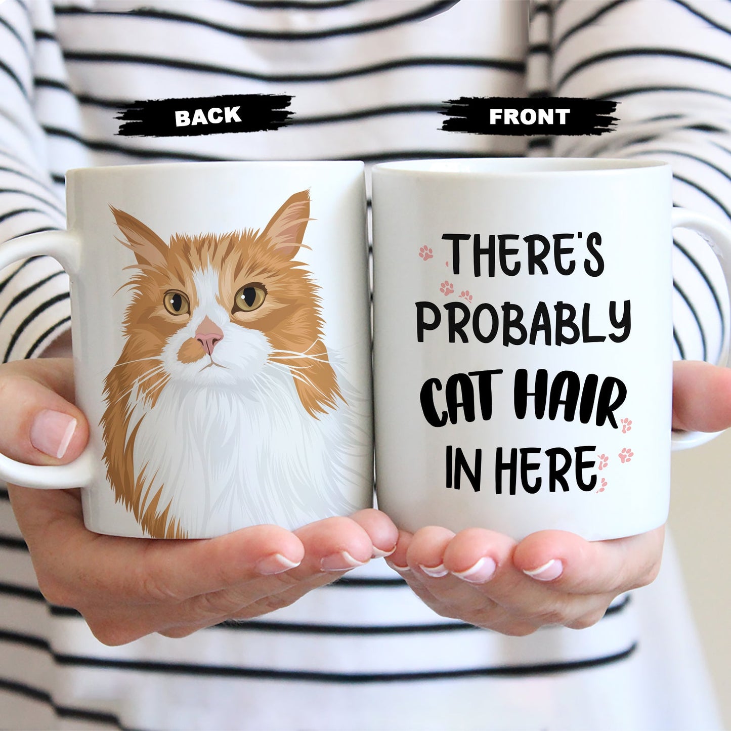 Personalized Cat Mug, Gift for Her, Gift for Him, Handmade