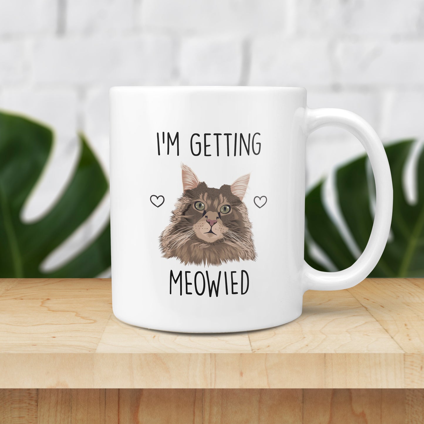 Custom Cat Wedding Mug, Gift for Her, Gift for Him, Handmade