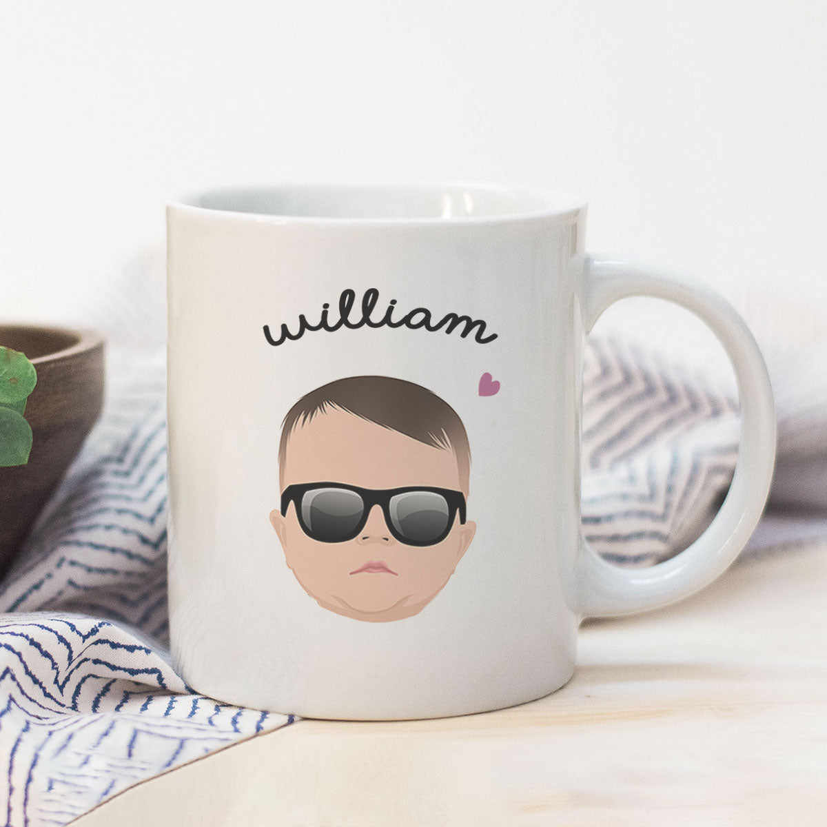 Custom Mug with Kids Face, Gift for Her, Gift for Him, Handmade